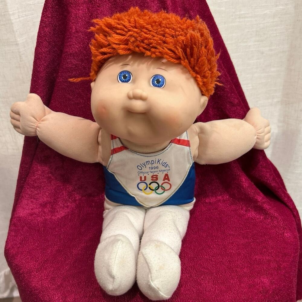 Vtg 1996 Cabbage Patch Kids Olympikids Doll Mattel CK 17 Toothy Mold Team USA